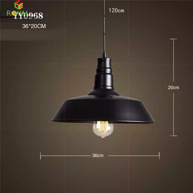 Đèn Thả Chao Đèn Retro D360 Hiện Đại 